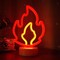 Summer Flame Neon Light – Tropical Fire LED Sign for Beach Bars, Pool Parties, & Summer Room Décor – USB or Battery Powered